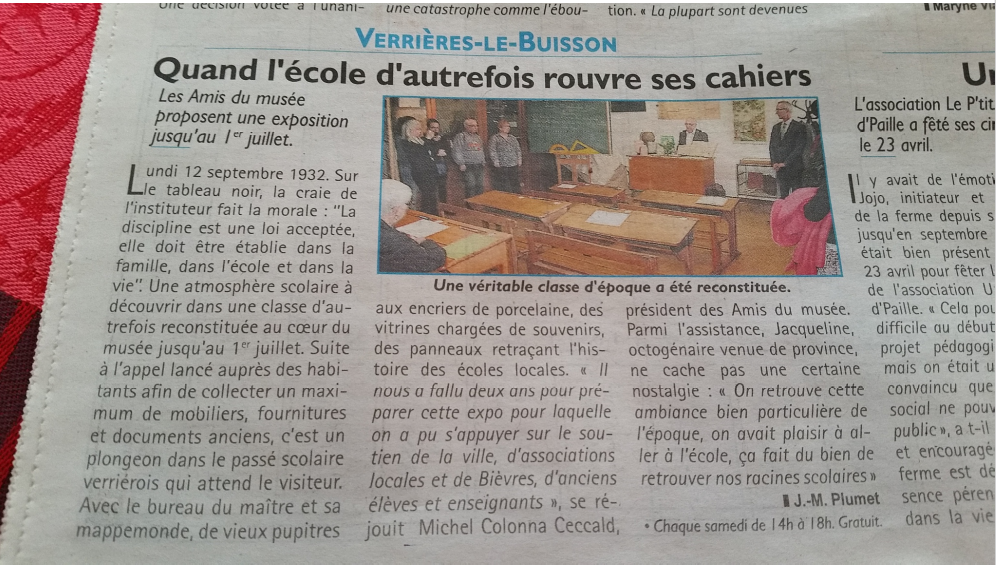 Muse expo les ecoles article
